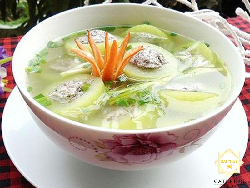 Canh bí dồn thịt