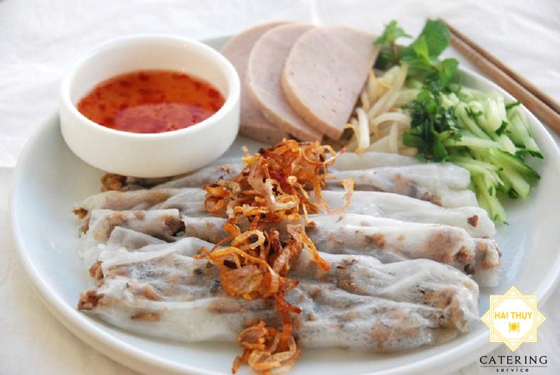 Bánh cuốn nhân thịt + nem + chả