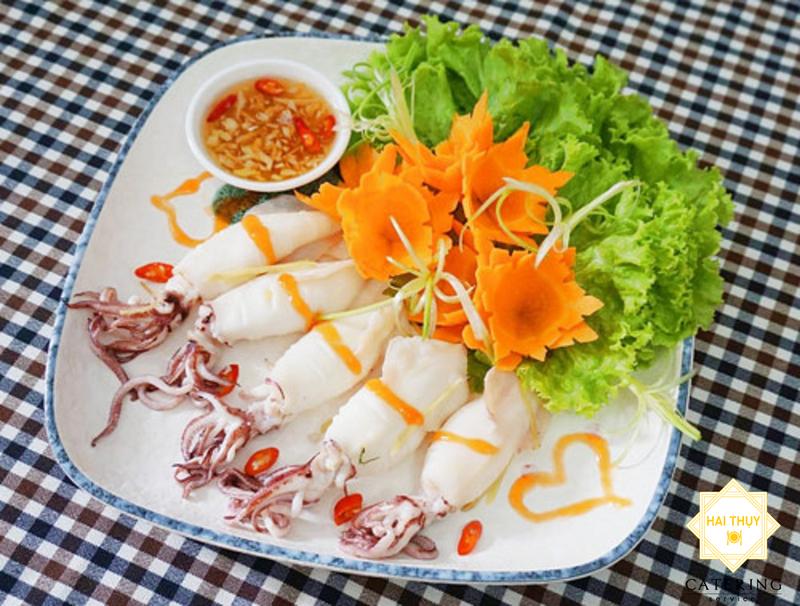 Mực hấp gừng