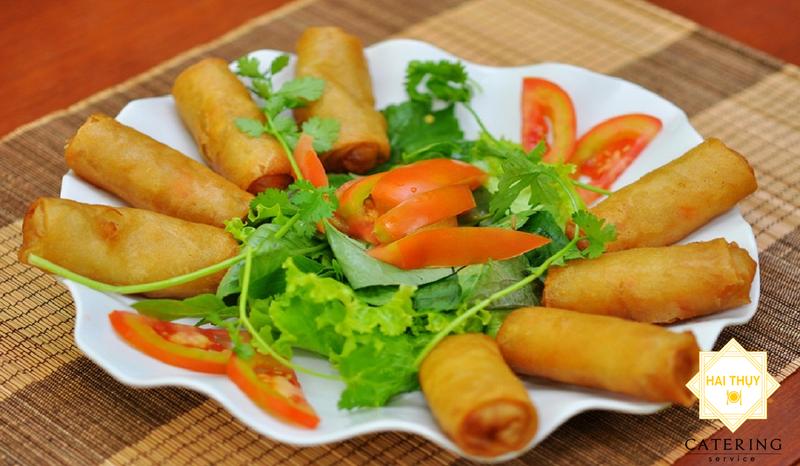 Khai Vị 3 Món – Gỏi Gà Chay– Há Cảo Chiên Giòn – Chả Giò Chay