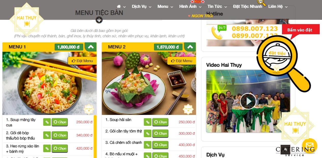 Hướng Dẫn Chọn Món