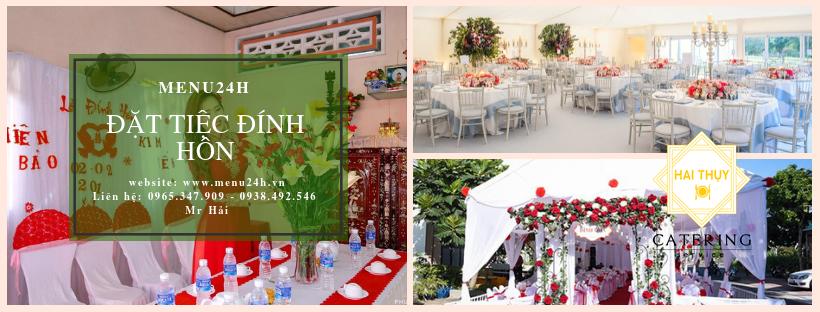 Đặt tiệc đính hôn - Tổ chức tiệc đính hôn tại nhà