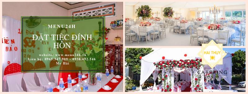 Đặt tiệc đính hôn - Tổ chức tiệc đính hôn tại nhà