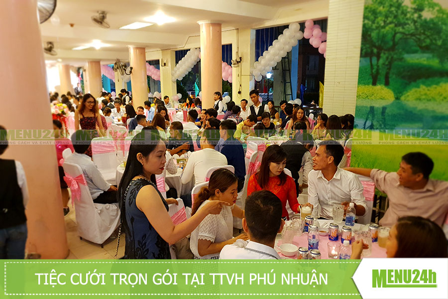 Menu24h - Tổ chức tiệc cưới trọn gói tại TTVH Phú Nhuận